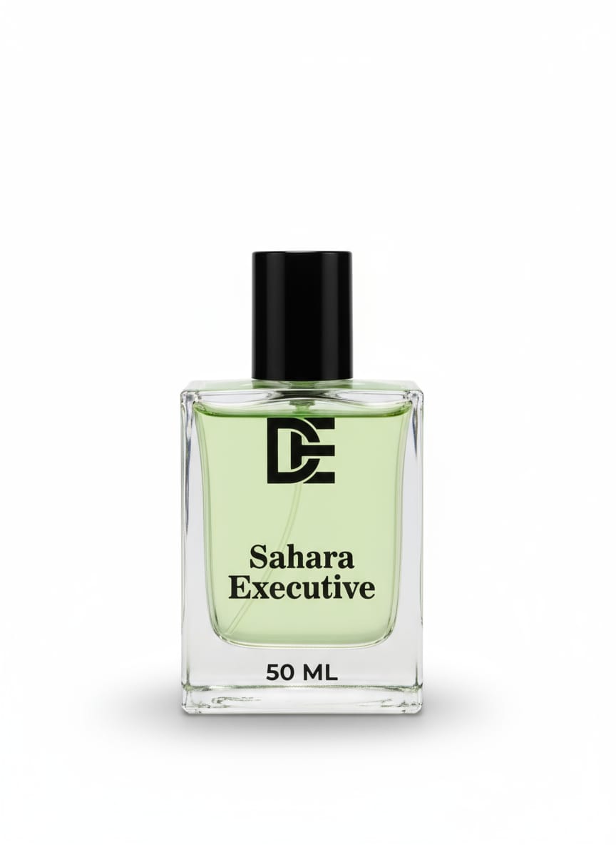 Sahara Executive by Dasht Essence – Long-lasting professional men’s perfume with fresh, woody, and musky notes, perfect for office and formal events in Pakistan
