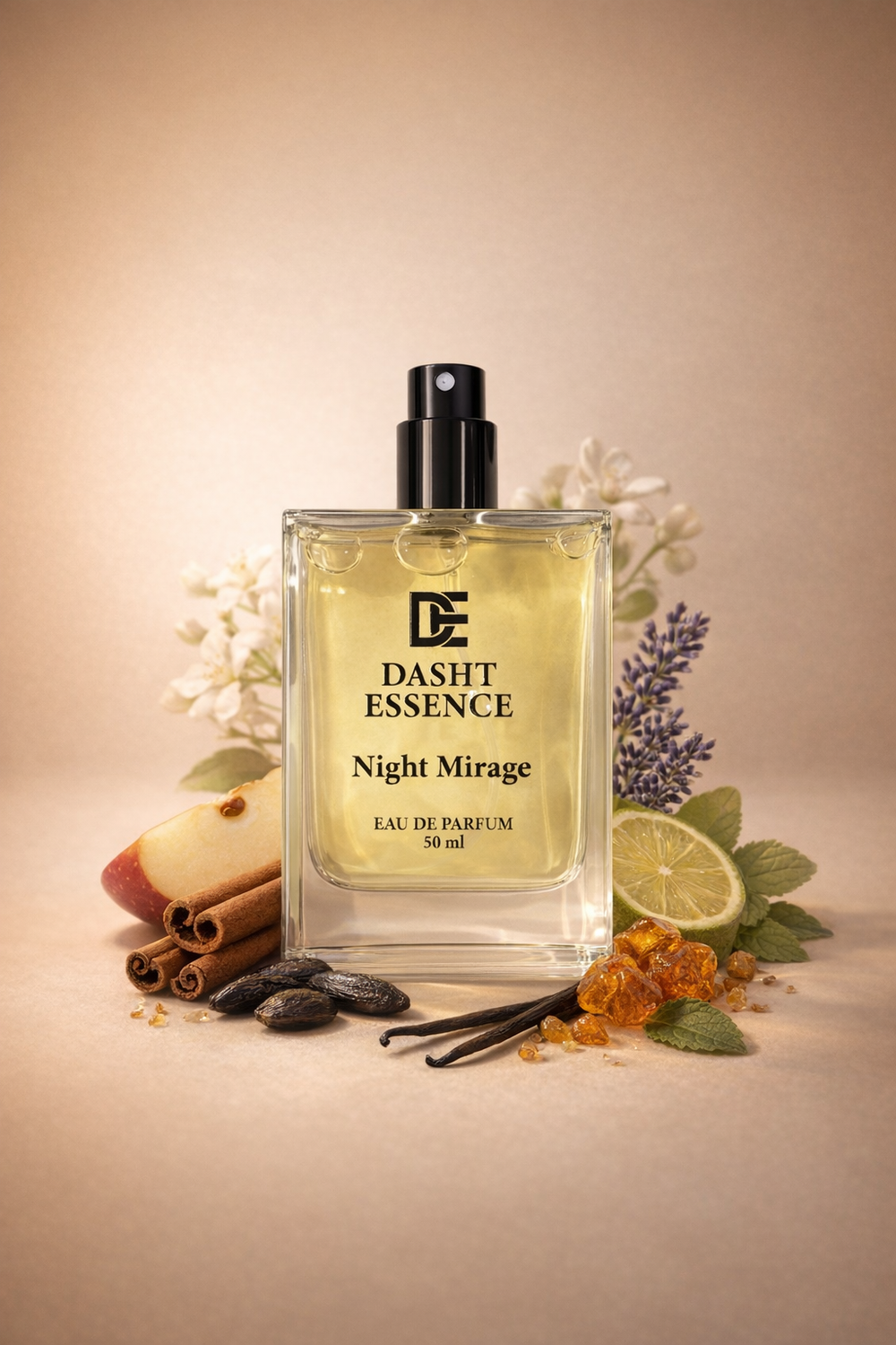 Night Mirage - Oriental Vanilla Perfume for Men | Dasht Essence